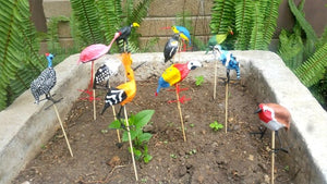 Seedpod Bird Plant Pot Sticks - Choice of 6 designs