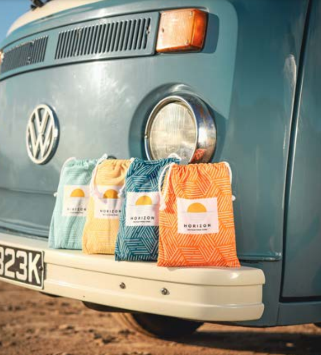 100% Recycled Travel Towels - Choice of 4 colours