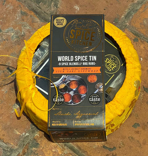 Award Winning 'Spice Kitchen' World Spice tins with 9 fragrant spices
